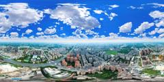 彭州城市航拍
